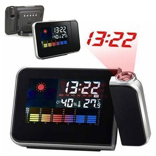 PROJECTION  ALARM CLOCK + WEATHER  DISPLAY - Indigo-Temple