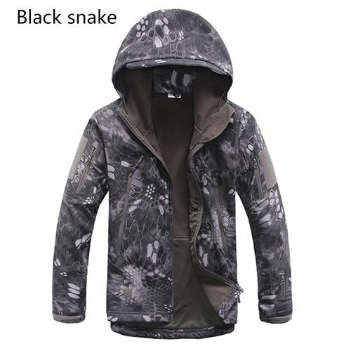 TACTICAL SHARKSKIN SOFT SHELL WATERPROOF JACKET (free shipping) - Indigo-Temple
