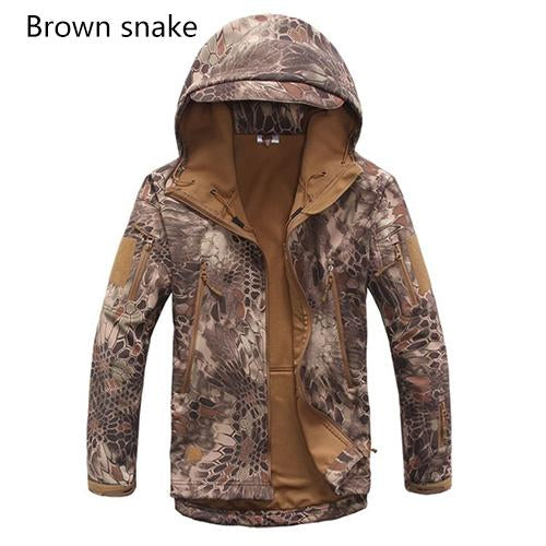 TACTICAL SHARKSKIN SOFT SHELL WATERPROOF JACKET (free shipping) - Indigo-Temple