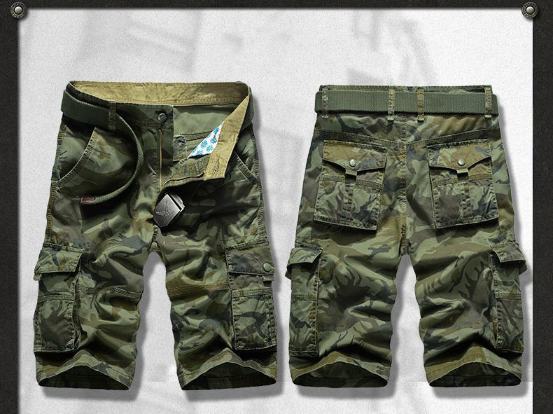 VP77 Camo Cargo Shorts - Indigo-Temple