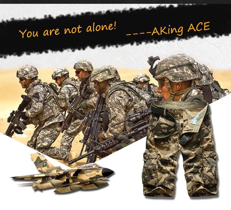 VP77 Camo Cargo Shorts - Indigo-Temple