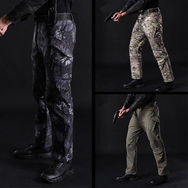 CargoZ™ Waterproof Soft Shell Tactical Cargo Pants - Indigo-Temple