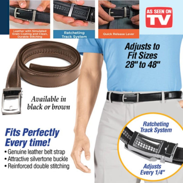 QUICKCLICK™ NO HOLES PERFECT FITTING LEATHER BELT - Indigo-Temple