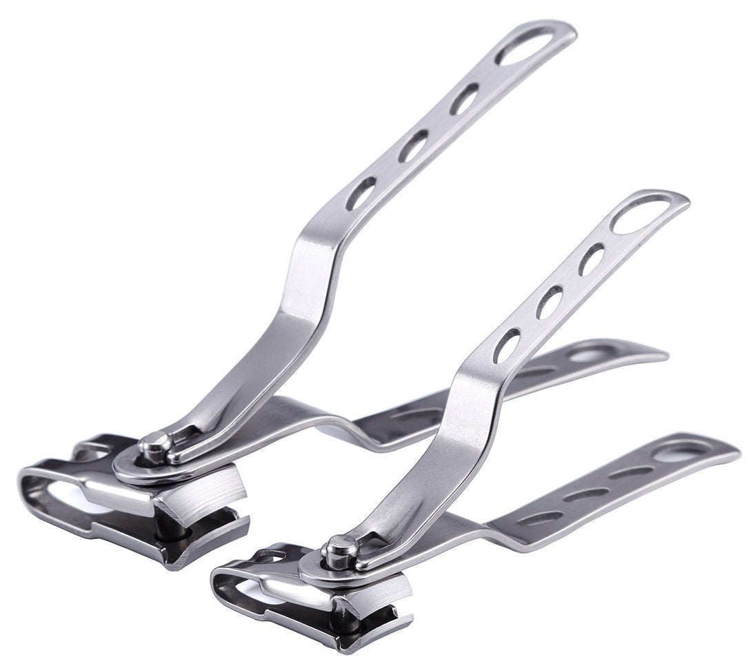 360-Degree Rotating Head Smart Nail Clippers Set (Large+Small) - Indigo-Temple