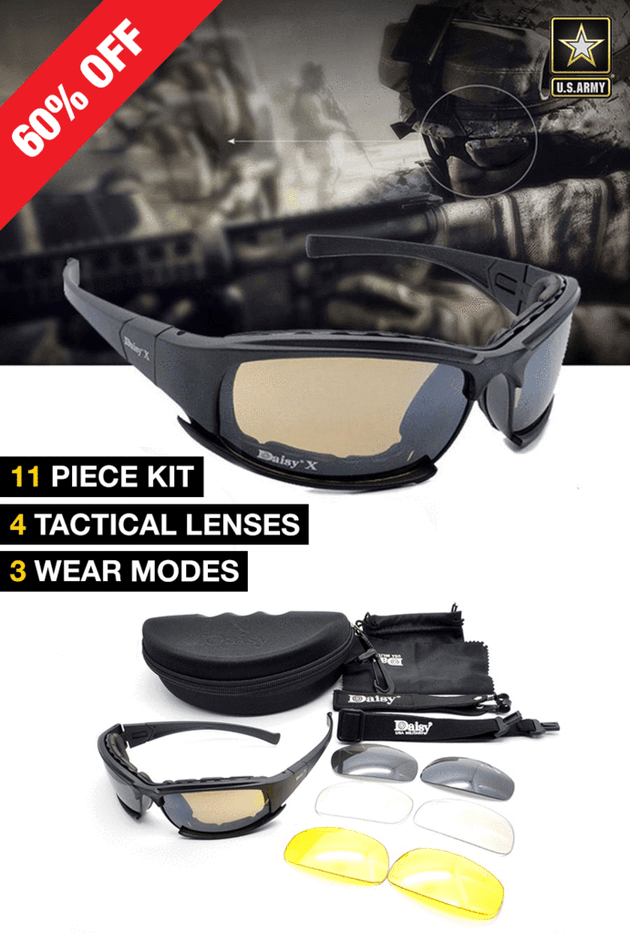 X7 Ballistic Army Polarized  Sunglasses - Indigo-Temple