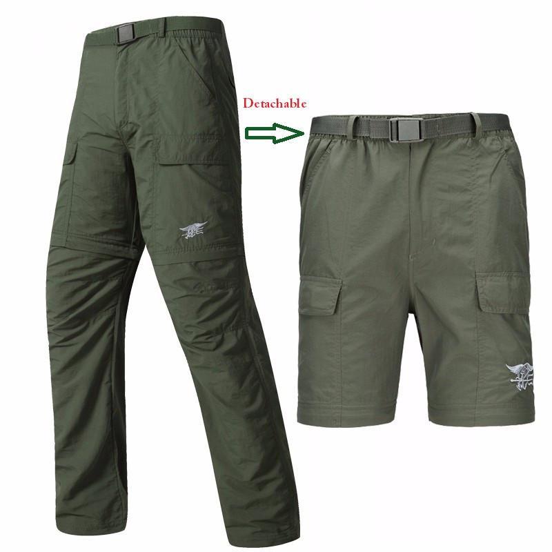 Quick Dry Detachable Cargo Pants + Belt - Indigo-Temple