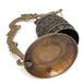 Tibetan Bronze Carved Dragon Buddhist Bell - Indigo-Temple