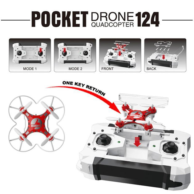 Mini Pocket Drone With Controller - Indigo-Temple