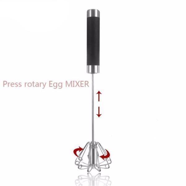 Stainless Steel Semi-Automatic Whisk - Indigo-Temple