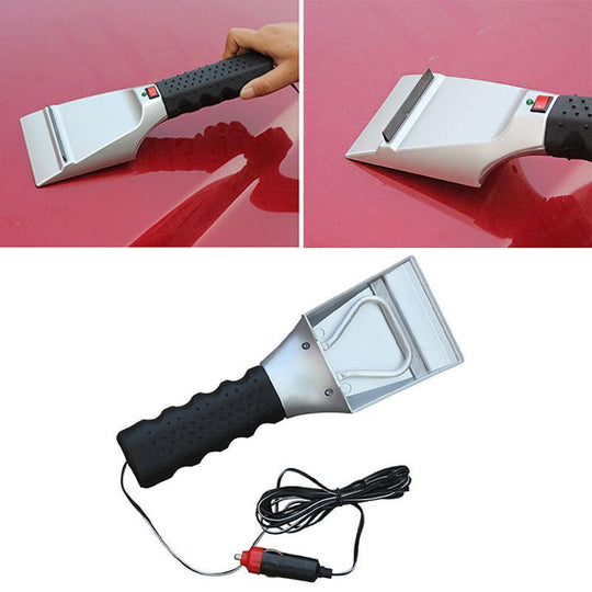 12V Electric Heated Ice Snow Windshield Scraper - Indigo-Temple