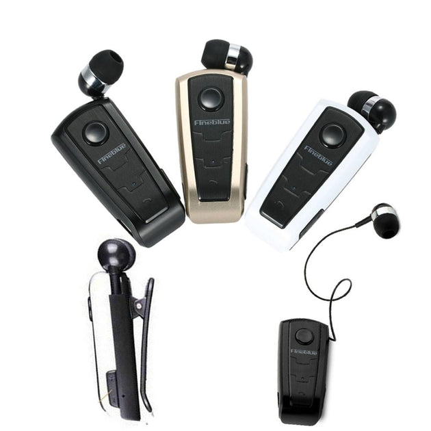 CLIP-ON VIBRATING B.T EARPHONE - Indigo-Temple