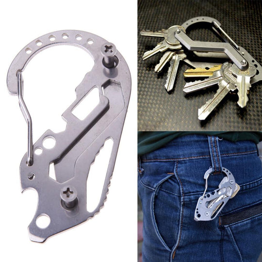 Multifunction EDC Key Organizer Clip - Indigo-Temple