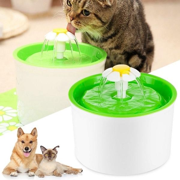 Flower Fountain - Cats And Dogs Water Dispenser - Indigo-Temple