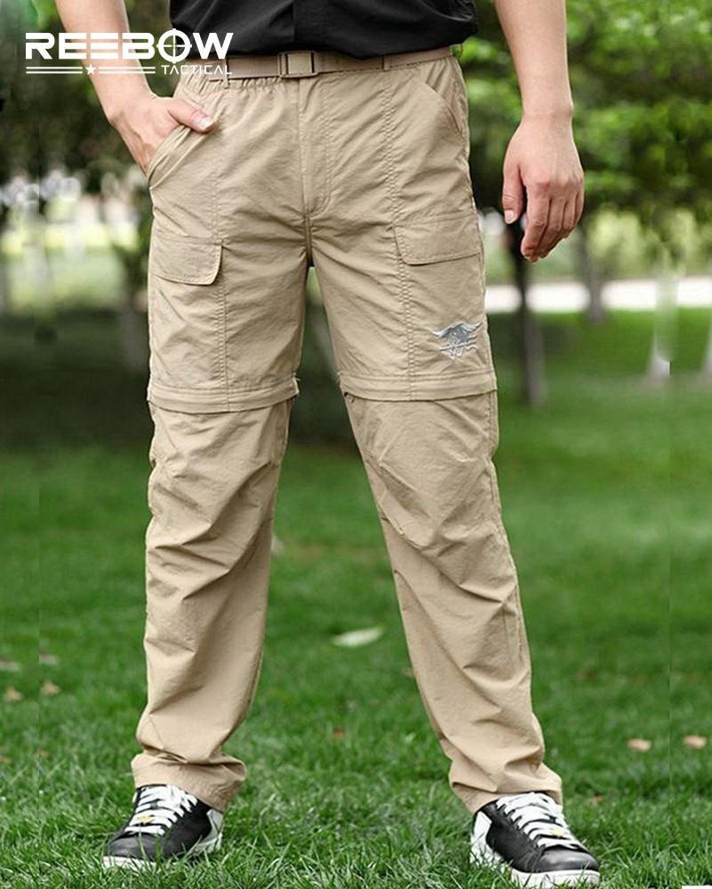 Quick Dry Detachable Cargo Pants + Belt - Indigo-Temple