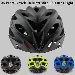 Pro Bicycle Helmets With LED Back Light - Indigo-Temple
