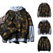 Men Camouflage Military Hoodie (3 colors) - Indigo-Temple
