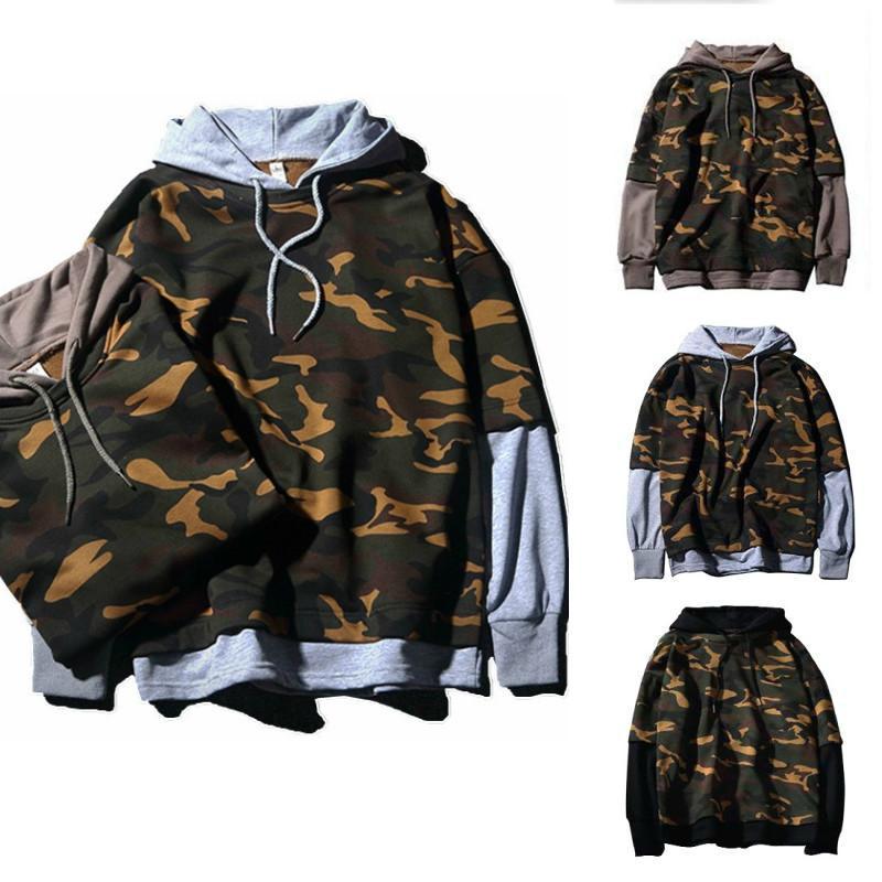 Men Camouflage Military Hoodie (3 colors) - Indigo-Temple