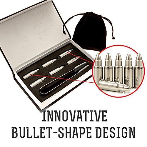 Stainless Steel Bullet Shaped Ice Cubes set - Indigo-Temple