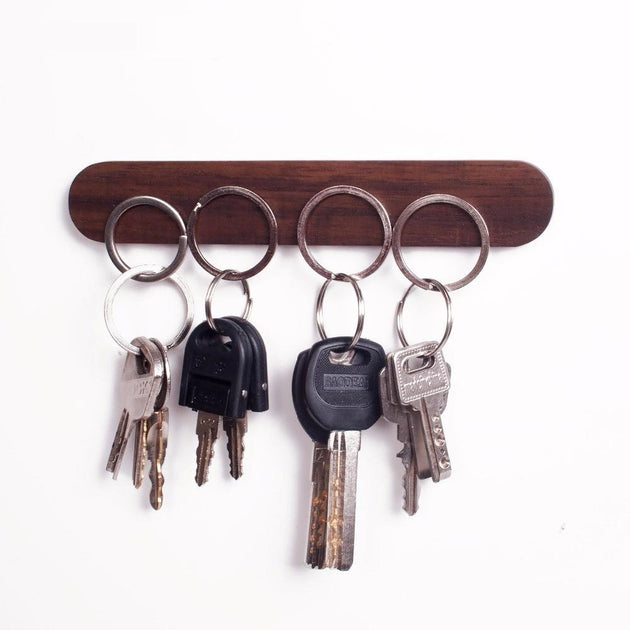 Minimalistic Magnetic Wooden Key Holder - Indigo-Temple