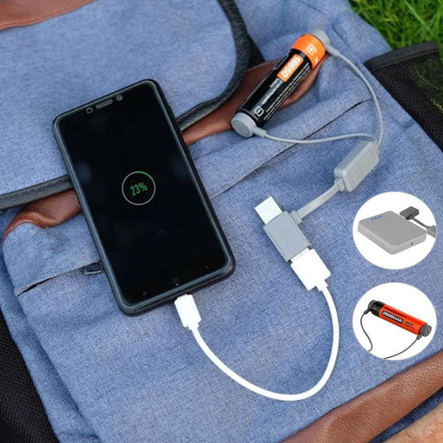 Magnetic USB Li-ion battery Charger - Indigo-Temple