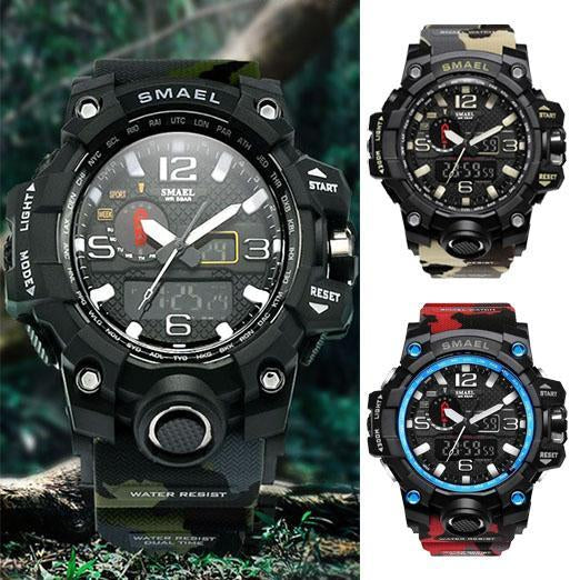 ZR - 660 SMAEL™ Jungle Edition Waterproof & Shockproof Tactical Watches - Indigo-Temple
