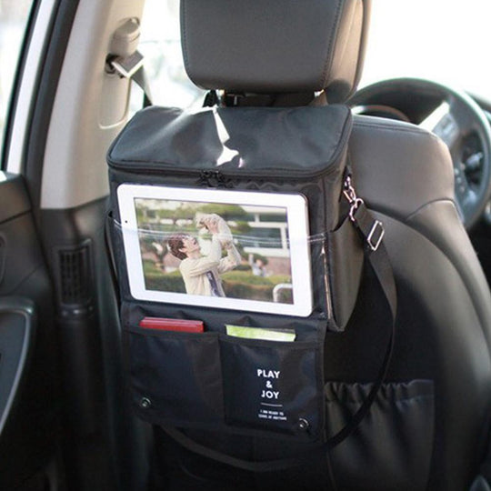 Multi Pocket Car Organizer Cooler Bag - Indigo-Temple