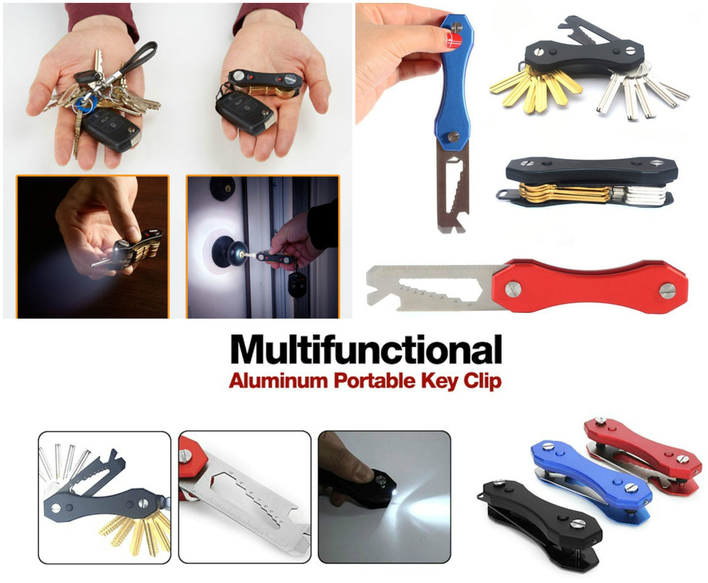 EDC Smart Led Key Organizer - Indigo-Temple