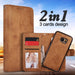 2-IN-1 PU-Leather Magnetic Phone Flip Case / Wallet - Indigo-Temple