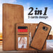2-IN-1 PU-Leather Magnetic Phone Flip Case / Wallet - Indigo-Temple