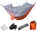 Parachute Fabric Hammock With Mosquito Net - Indigo-Temple