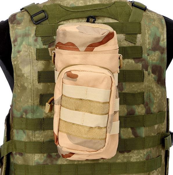 Molle Oxford Water Bottle Pouch - Indigo-Temple