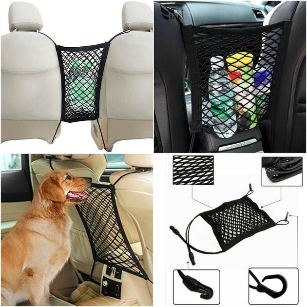 2 In 1 Car Net Organizer & Pet Barrier - Indigo-Temple