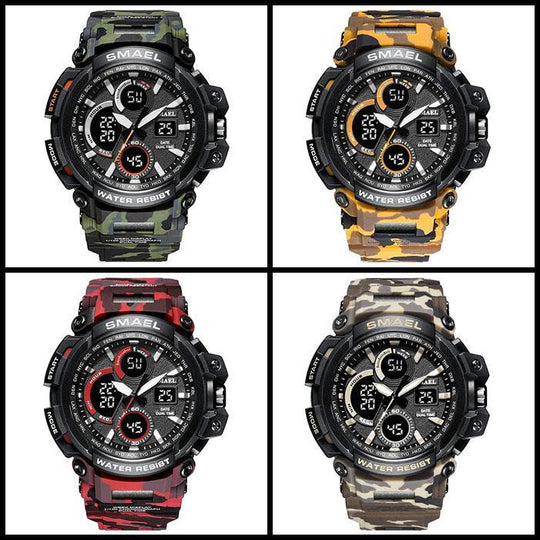 ZR - 670 SMAEL™ Lagoon Edition Waterproof & Shockproof Tactical Watches - Indigo-Temple