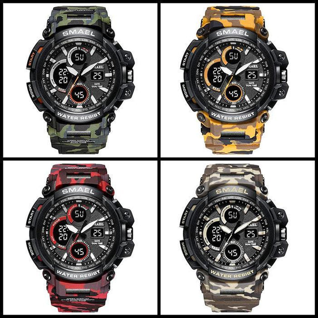 ZR - 670 SMAEL™ Lagoon Edition Waterproof & Shockproof Tactical Watches - Indigo-Temple