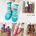 Sustained warm Fleece Indoor Socks - Indigo-Temple