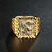 Punk Rock Eagle Gold Color Ring - Indigo-Temple