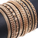 TrendsMax™ Rose Gold Unisex Chain-Link Bracelets - Indigo-Temple