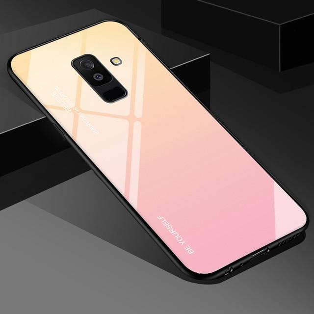 Tempered Glass Gradient Color Case for Galaxy - Indigo-Temple