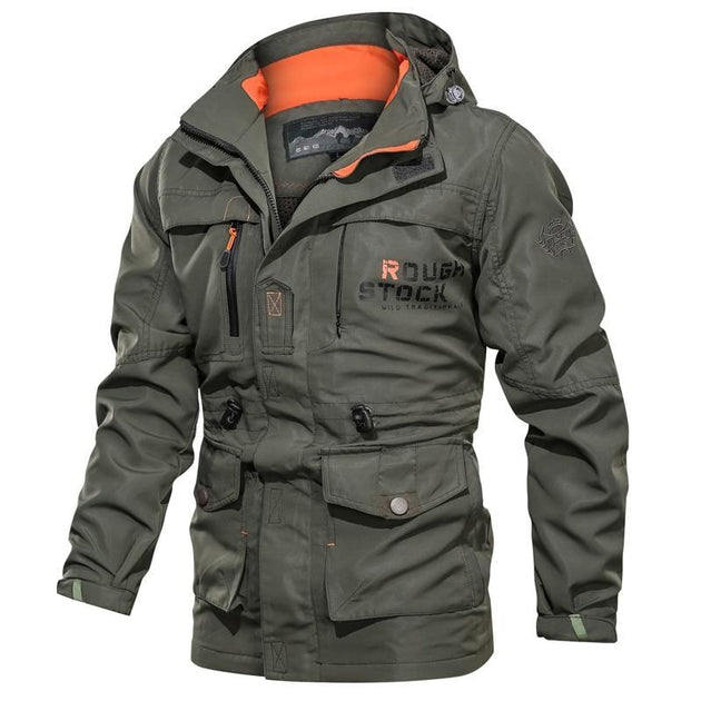 Multi-pocket Waterproof Tactical Bomber Jackets - Indigo-Temple