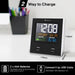 Digoo DG- Smart Charging Alarm Clock & Weather Station - Indigo-Temple