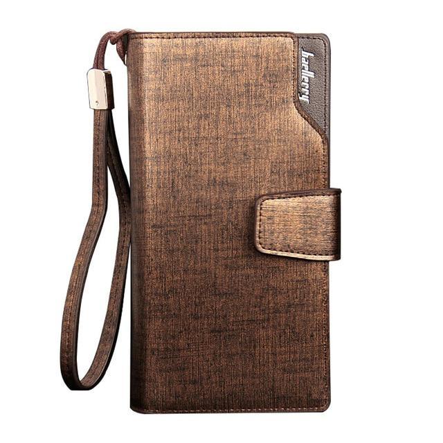 Baellerry™ Traveler's Business Checkbook Wallet - Indigo-Temple