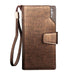 Baellerry™ Traveler's Business Checkbook Wallet - Indigo-Temple