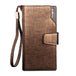 Baellerry™ Traveler's Business Checkbook Wallet - Indigo-Temple