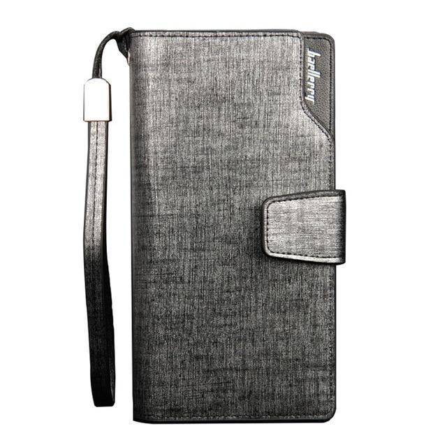 Baellerry™ Traveler's Business Checkbook Wallet - Indigo-Temple