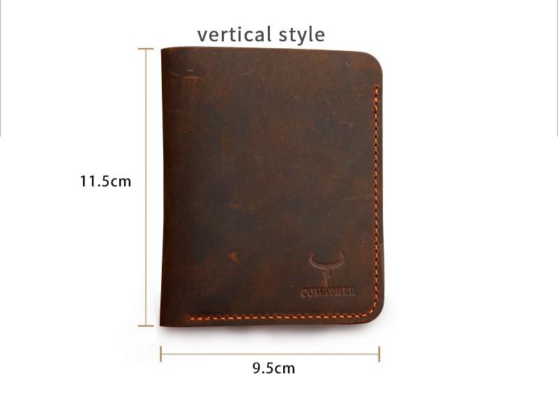 COWATHER™ Genuine Leather Vintage Wallet - Indigo-Temple