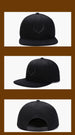 Valourian™ Embroidered Flat-Bill Snapback Cap - Indigo-Temple