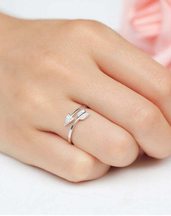 Cupid's Arrow Women's Adjustable Ring - Indigo-Temple
