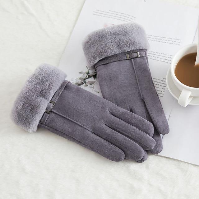 Noble™ Cashmere Touch Screen Gloves with Double Thick Plush - Indigo-Temple