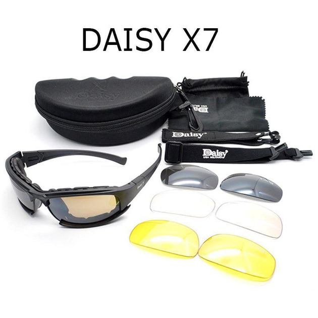 X7 Ballistic Army Polarized  Sunglasses - Indigo-Temple