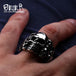 Stainless Steel Multi-Skull Ring - Indigo-Temple
